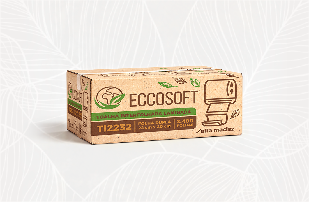 Eccosoft F. Dupla Laminada - 22cm x 20cm - 2.400 folhas